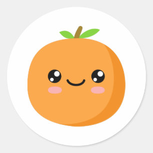 Sticker Rond Orange