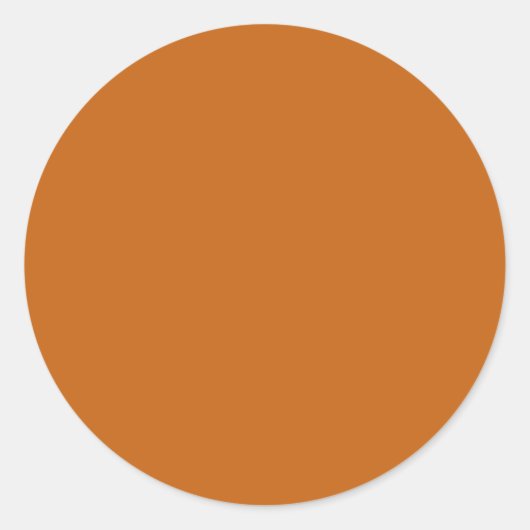 Sticker Rond orange alliée (couleur solide) (Devant)