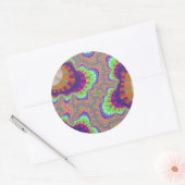 Sticker Rond Orange arc-en-ciel (Enveloppe)