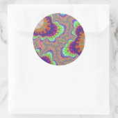 Sticker Rond Orange arc-en-ciel (Sac)