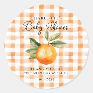 Sticker Rond Orange Blossom Bliss Little Cutie