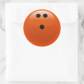 Sticker Rond Orange Bowling Ball (Sac)