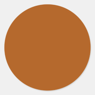 Sticker rond orange brûlé