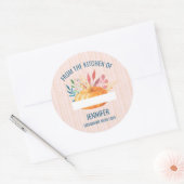 Sticker Rond Orange Citrouille de la cuisine de (Enveloppe)