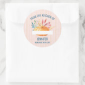 Sticker Rond Orange Citrouille de la cuisine de (Sac)