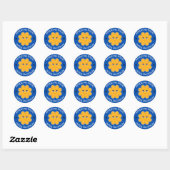 Sticker Rond Orange Extraordinaire Work Student Progress Reward (Feuille)