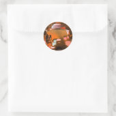 Sticker Rond Orange Gem (Sac)