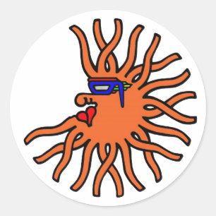 Sticker Rond Orange Migrozalt