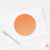 Sticker Rond Orange Ombre (Enveloppe)