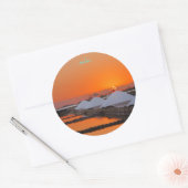 Sticker Rond Orange relax (Enveloppe)