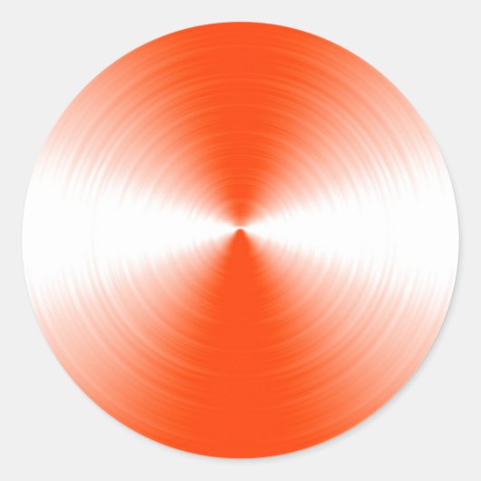 Sticker Rond Orange Rouge Radiant Contemporain (Devant)