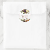 Sticker Rond Oranger rouillé automne automne automne baby showe (Sac)