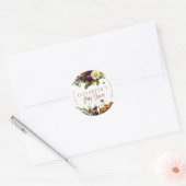 Sticker Rond Oranger rouillé automne automne automne baby showe (Enveloppe)