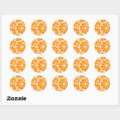 Sticker Rond oranges. (Feuille)