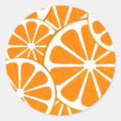 Sticker Rond oranges. (Devant)