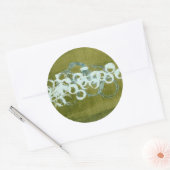 Sticker Rond Orbes vertes I (Enveloppe)