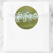 Sticker Rond Orbes vertes I (Sac)