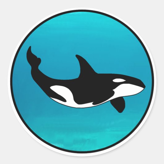 Sticker Rond Orca (Devant)