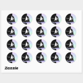 Sticker Rond Orca Killer Whale (Feuille)