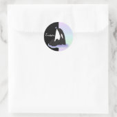 Sticker Rond Orca Killer Whale (Sac)
