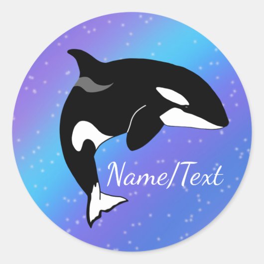 Sticker Rond Orca Killer Whale (Devant)