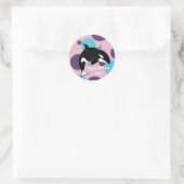 Sticker Rond Orca Killer Whale Anniversaire (Sac)