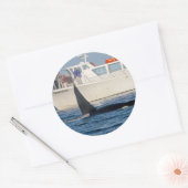 Sticker Rond Orca Killer Whale -transitoire, washington (Enveloppe)