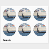 Sticker Rond Orca Killer Whale -transitoire, washington (Feuille)