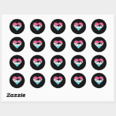 Sticker Rond Orca Pour Ou (Feuille)