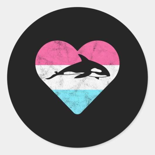 Sticker Rond Orca Pour Ou (Devant)