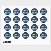 Sticker Rond Orch Dork (Feuille)