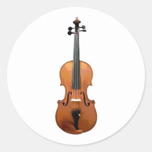 Sticker Rond Orchestre sympa de musique classique violon