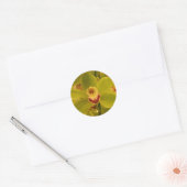 Sticker Rond Orchid Green Cymbidium (Enveloppe)