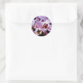 Sticker Rond Orchidée (Sac)