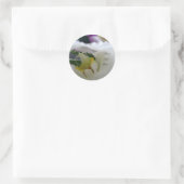 Sticker Rond Orchidée Blanche Beauté Mariage Invitations Phoque (Sac)