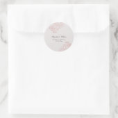 Sticker Rond Orchidée classique moderne formelle brûlé Mariage  (Sac)