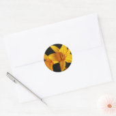 Sticker Rond Orchidée jaune (Enveloppe)