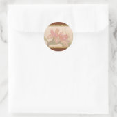 Sticker Rond Orchidée - Rose de plaisir (Sac)
