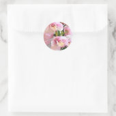 Sticker Rond Orchidée rose tropicale (Sac)