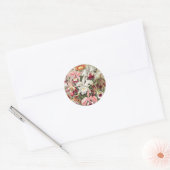 Sticker Rond Orchidées, Orchidée Denusblumen par Ernst Haeckel (Enveloppe)