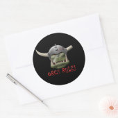 Sticker Rond Orcs Rule ! (Enveloppe)