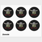 Sticker Rond Orcs Rule ! (Feuille)
