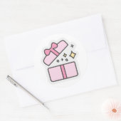 Sticker Rond Ordinateur portable Cadeau Doodle Circle (Enveloppe)