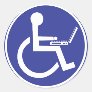 STICKER ROND ORDINATEUR PORTABLE DÉSACTIVÉ