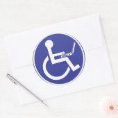 STICKER ROND ORDINATEUR PORTABLE DÉSACTIVÉ (Enveloppe)