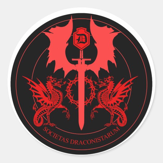 STICKER ROND ORDO DRAGON (Devant)