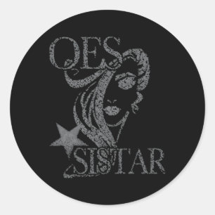 Sticker Rond Ordre De L'Étoile Orientale Oes Sisterhood Sistar