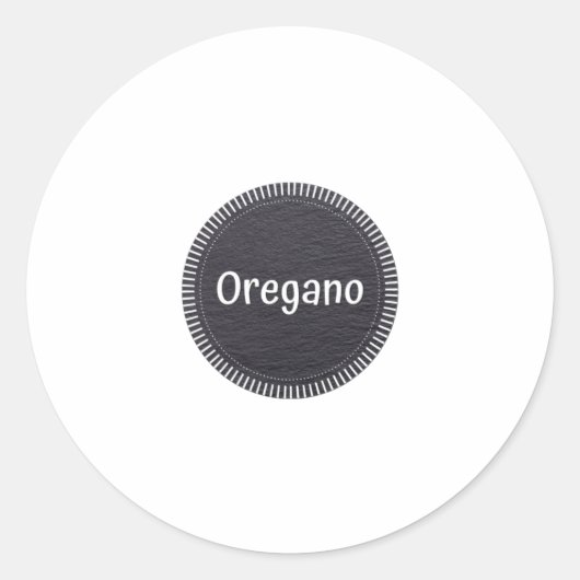 Sticker Rond Oregano (Devant)