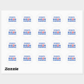 Sticker Rond Oregon pour Biden Harris (Feuille)