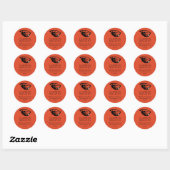 Sticker Rond Oregon State Beavers | Tête de castor (Feuille)